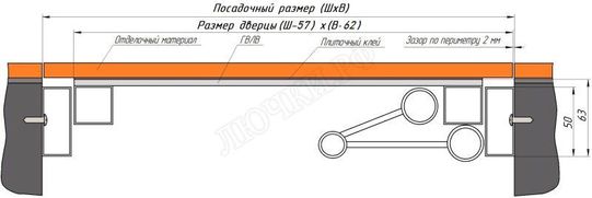 Люк под плитку Нажимной Железяка 600*1300 Люк под плитку Нажимной Железяка 600*1300