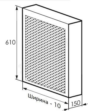 Радиаторный экран С перфорацией Цветок Радиаторный экран С перфорацией Цветок